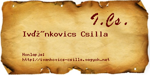 Ivánkovics Csilla névjegykártya